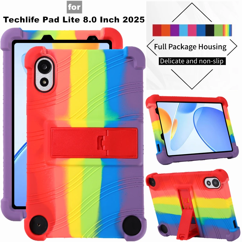 Чехол для планшета Techlife Pad Lite 8,0 дюймов 2025, противоударный мягкий силиконовый защитный чехол-подставка 
Чехол для планшета Techlife Pad Lite 8,0 дюймов 2025, противоударный мягкий силиконовый защитный чехол-подставка