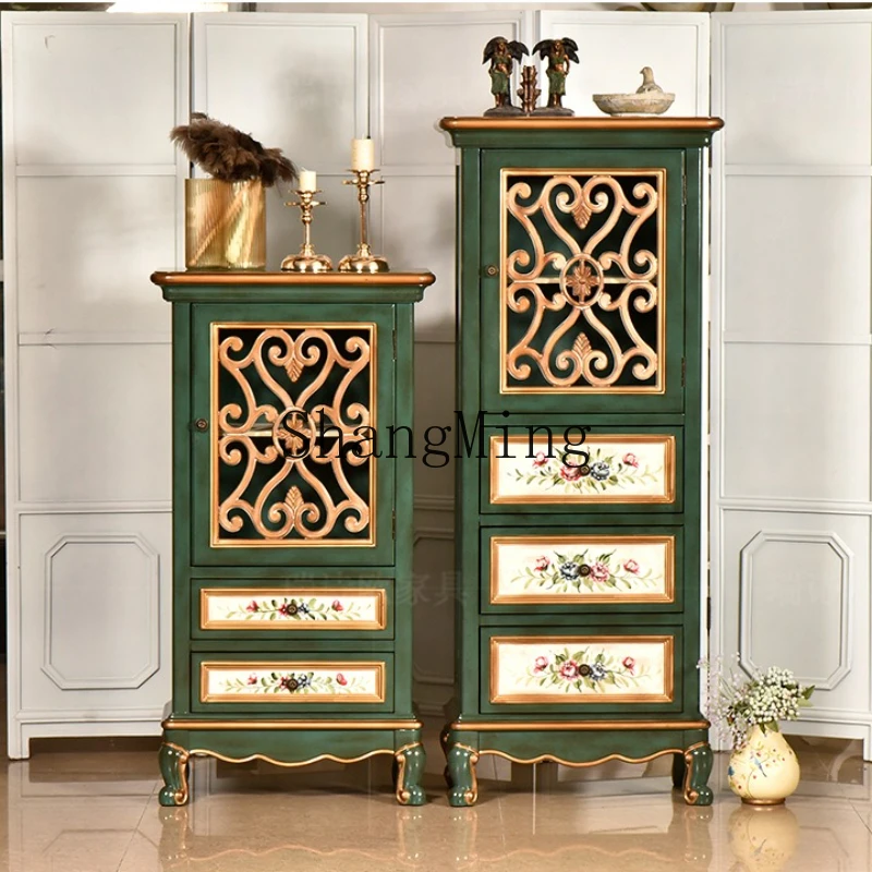 SM foyer hollow painted storage wine cabinet carved retro living room storage solid wood high-end display wine cabinet
SM foyer hollow painted storage wine cabinet carved retro living room storage solid wood high-end display wine cabinet