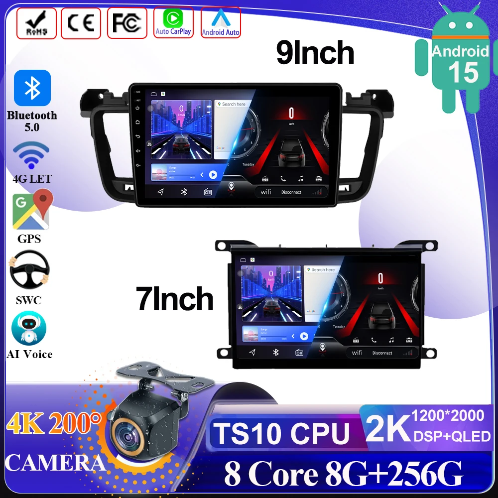 Android Auto Radio DSP Carplay For Peugeot 508 508SW Car Stereo Multimedia Video Player Head Unit GPS Navigation 2 Din
Android Auto Radio DSP Carplay For Peugeot 508 508SW Car Stereo Multimedia Video Player Head Unit GPS Navigation 2 Din