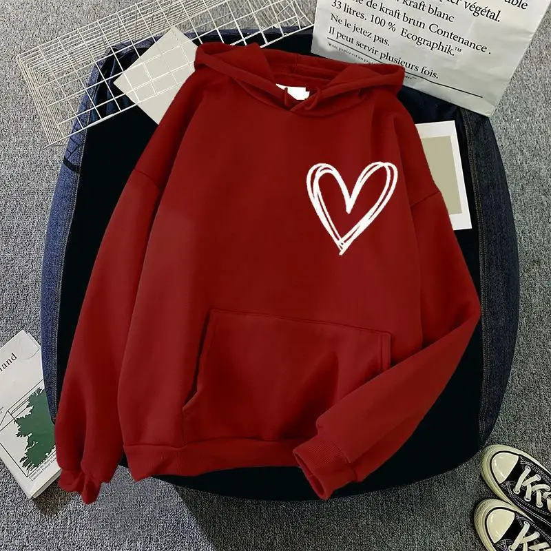 2025 Autumn/Winter New Fleece-Lined Sweatshirt with Cap Korean Style Loose Fit Casual Women's Top Jacket Couple Hooded Pullover
2025 Autumn/Winter New Fleece-Lined Sweatshirt with Cap Korean Style Loose Fit Casual Women's Top Jacket Couple Hooded Pullover