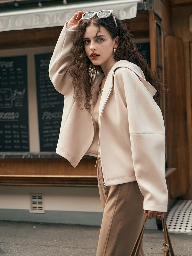 OLrain Women's Hooded Jacket Casual Loose Short Coat 2025 Spring Zip Up Long Sleeve Woman Outerwear Female Clothes O23QW85011
OLrain Women's Hooded Jacket Casual Loose Short Coat 2025 Spring Zip Up Long Sleeve Woman Outerwear Female Clothes O23QW85011