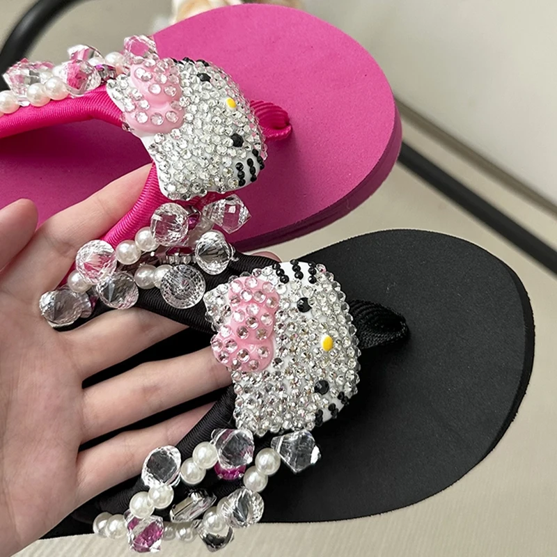 Y2K Hello Kitty Slippers Soft Flip Flop Sandals Beach Slides Shoes Women Sanrio Kawaii Casual Wedge High Heels Platform Ladies
Y2K Hello Kitty Slippers Soft Flip Flop Sandals Beach Slides Shoes Women Sanrio Kawaii Casual Wedge High Heels Platform Ladies