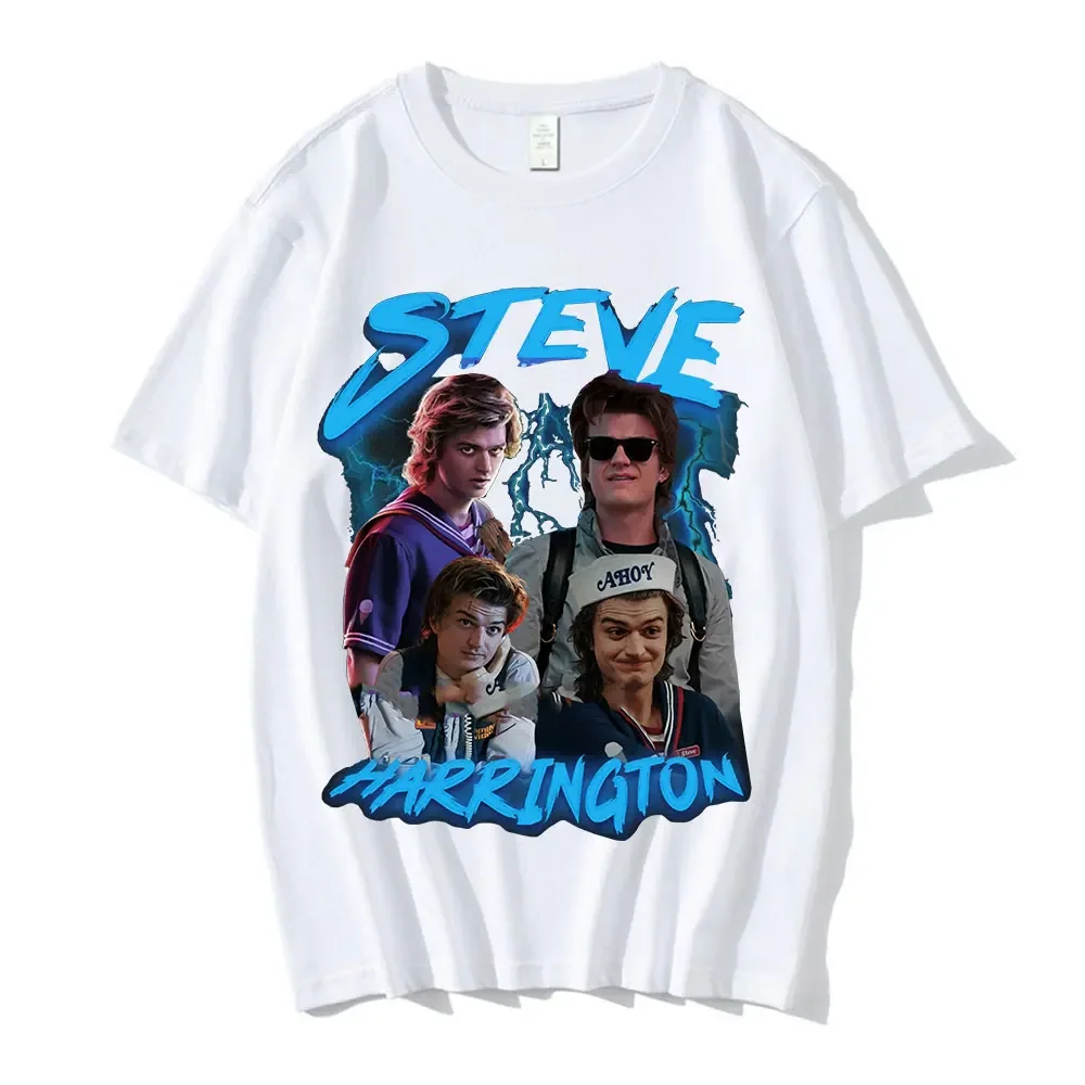 25-26 футболки Steve Harrington, мужская футболка с графическим принтом в стиле Харадзюку, с коротким рукавом из чистого хлопка, уличная футболка унисекс большого размера
25-26 футболки Steve Harrington, мужская футболка с графическим принтом в стиле Харадзюку, с коротким рукавом из чистого хлопка, уличная футболка унисекс большого размера