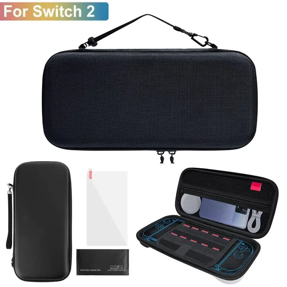 EVA Carrying Case & Screen Protector for Switch 2 Portable Storage Bag Shockproof for Nintendo Switch 2 Console Organizer Pouch
EVA Carrying Case & Screen Protector for Switch 2 Portable Storage Bag Shockproof for Nintendo Switch 2 Console Organizer Pouch