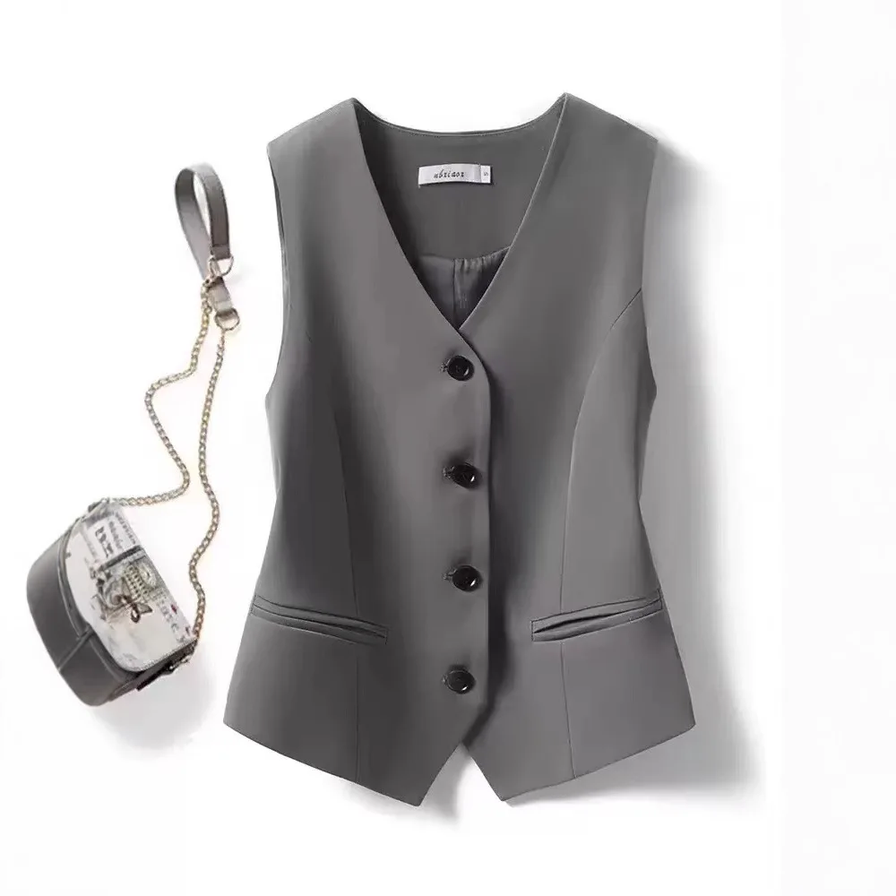 Black V-Neck Short Women's Vest Top Layering Fashion Spring Summer Autumn Biker Style Color Commute Wind Outerwear
Black V-Neck Short Women's Vest Top Layering Fashion Spring Summer Autumn Biker Style Color Commute Wind Outerwear