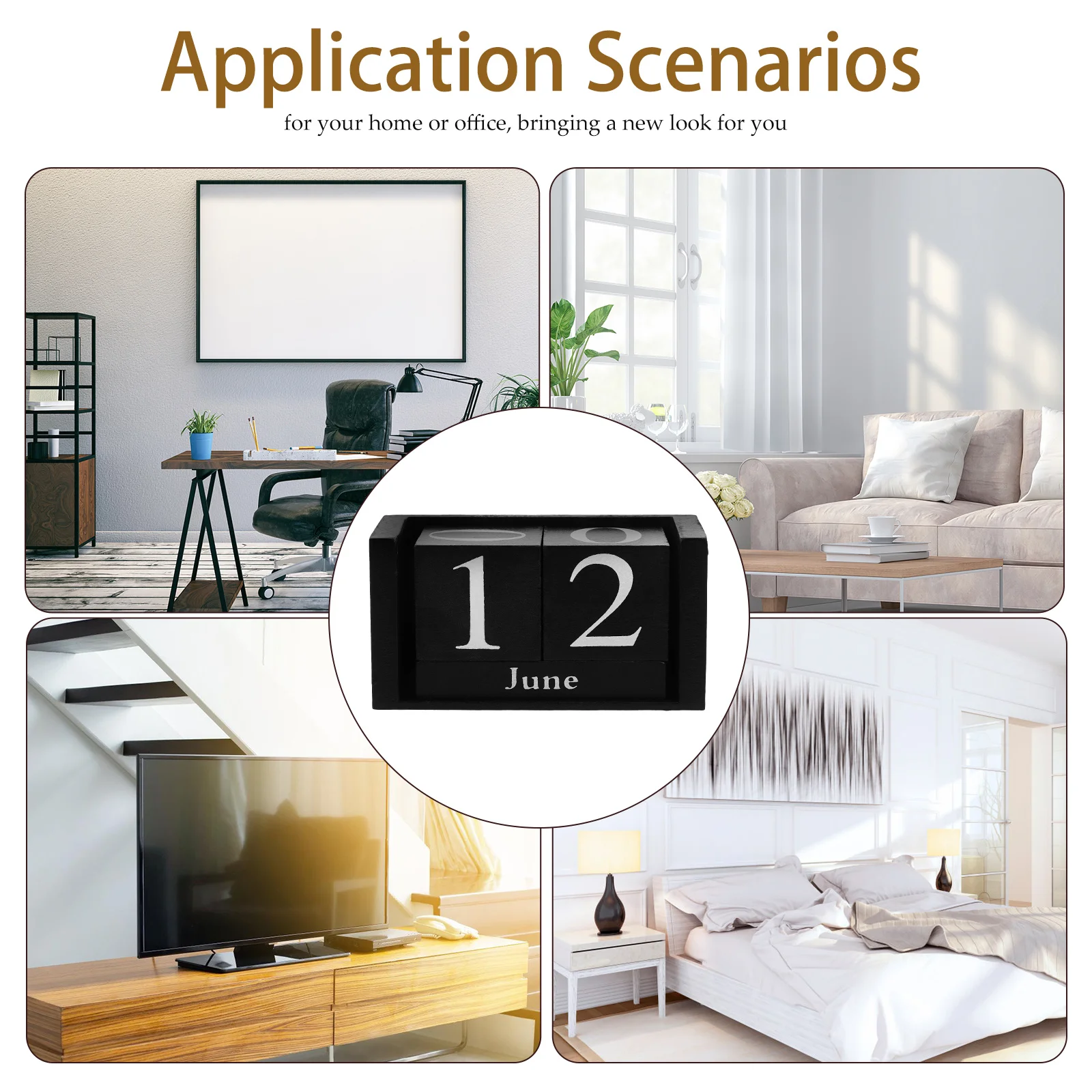 Wooden Desktop Decoration Black Perpetual Calendar for Office Home Blocks Reusable Table Stand Elegant Daily Use Work
Wooden Desktop Decoration Black Perpetual Calendar for Office Home Blocks Reusable Table Stand Elegant Daily Use Work