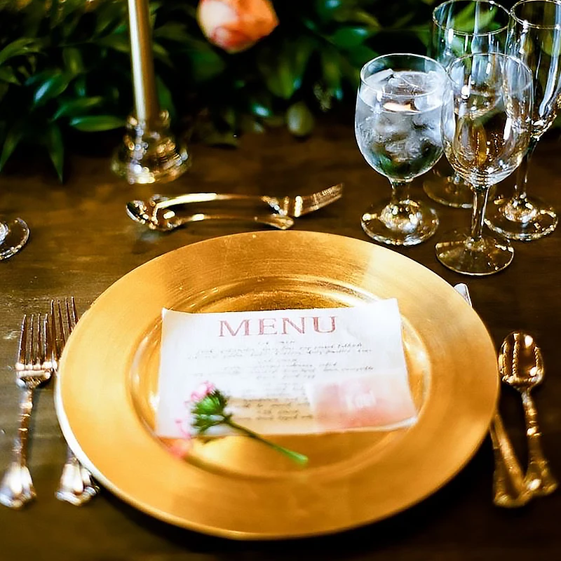 12pcs Luxury Wholesale Cheap Custom Round Table Plastic Silver Shiny Gold Charger Plates Wedding Decoration For Dinner Vintage
12pcs Luxury Wholesale Cheap Custom Round Table Plastic Silver Shiny Gold Charger Plates Wedding Decoration For Dinner Vintage