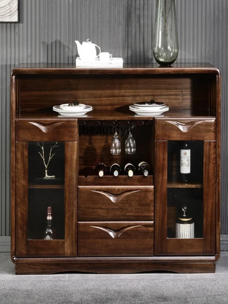 A07 New Chinese Style Black Walnut Solid Wood Sideboard Simple Modern Kitchen Living Room Multi-Functional Economical Wine Cabin
A07 New Chinese Style Black Walnut Solid Wood Sideboard Simple Modern Kitchen Living Room Multi-Functional Economical Wine Cabin