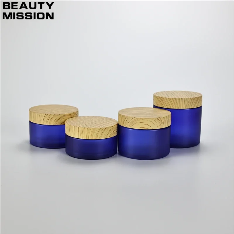 100g-200g x 20 Frosted Blue Plastic Jar With Imitation Wood Grain Plastic Lid For Face Cream Cosmetics Ointment Packaging Boxs
100g-200g x 20 Frosted Blue Plastic Jar With Imitation Wood Grain Plastic Lid For Face Cream Cosmetics Ointment Packaging Boxs