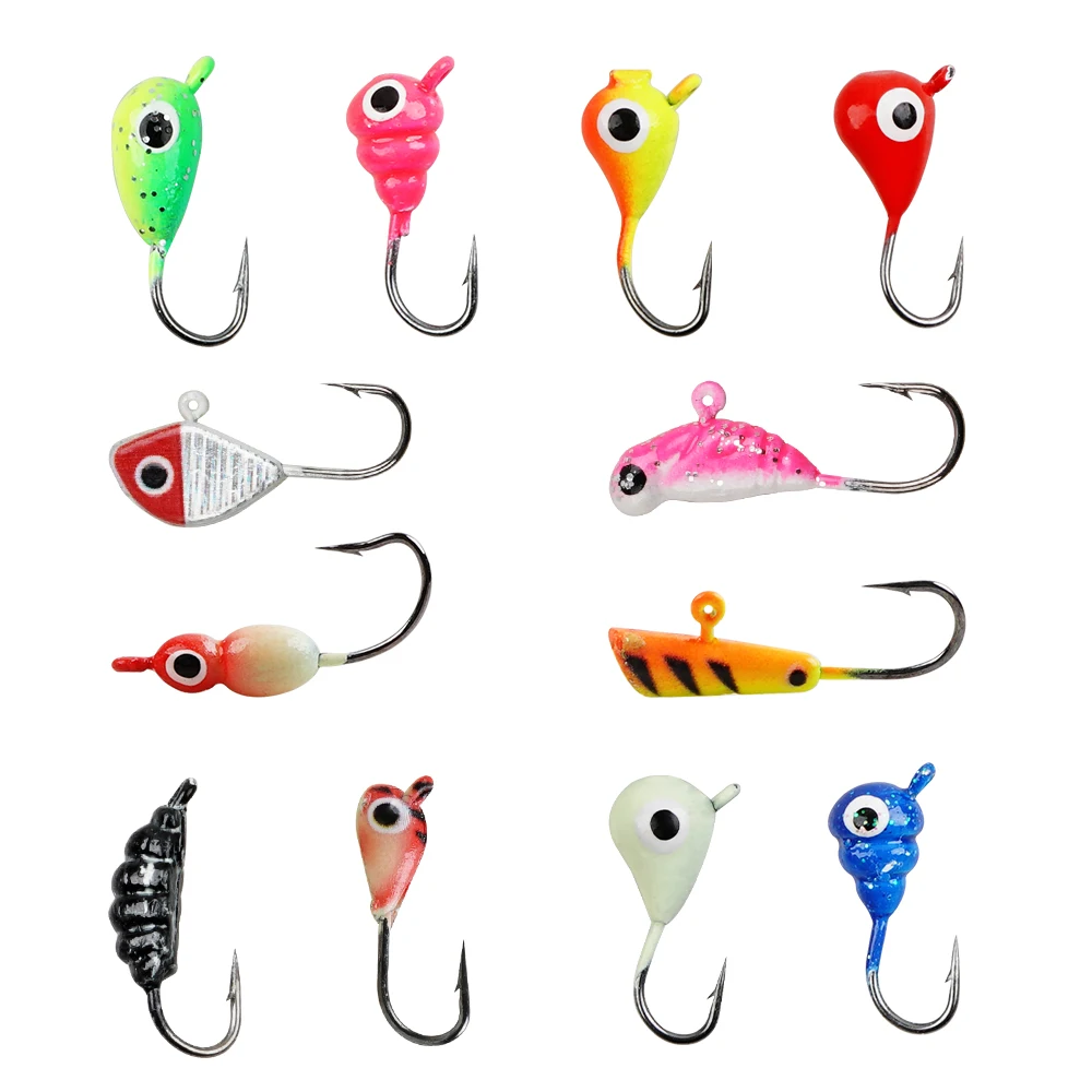 12pcs Winter Ice Fishing Jigs Hook Lure Metal Bait Fishing Lead Head Hook Small Ice Fishing Bait Jigging Fishing Tackle
12pcs Winter Ice Fishing Jigs Hook Lure Metal Bait Fishing Lead Head Hook Small Ice Fishing Bait Jigging Fishing Tackle