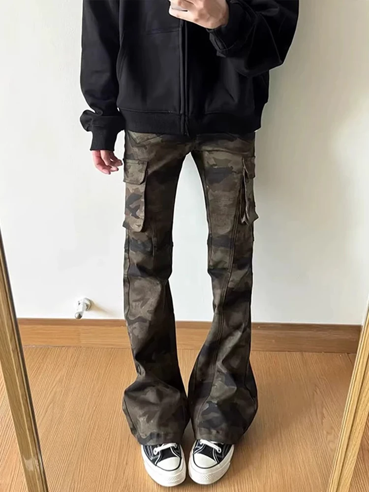 American Retro Camouflage Work Pants Men's Leg Lengthening Flared Cleanfit Waist up Slimming Jeans Casual Wear Daily Commute
American Retro Camouflage Work Pants Men's Leg Lengthening Flared Cleanfit Waist up Slimming Jeans Casual Wear Daily Commute