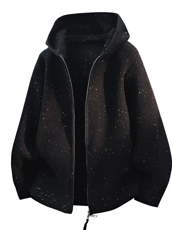 Мужской трикотажный свитер с капюшоном на молнии, повседневный, свободный, утепленный, осенний, модный, удобный, из полиэфирного волокна, с длинными рукавами
Мужской трикотажный свитер с капюшоном на молнии, повседневный, свободный, утепленный, осенний, модный, удобный, из полиэфирного волокна, с длинными рукавами