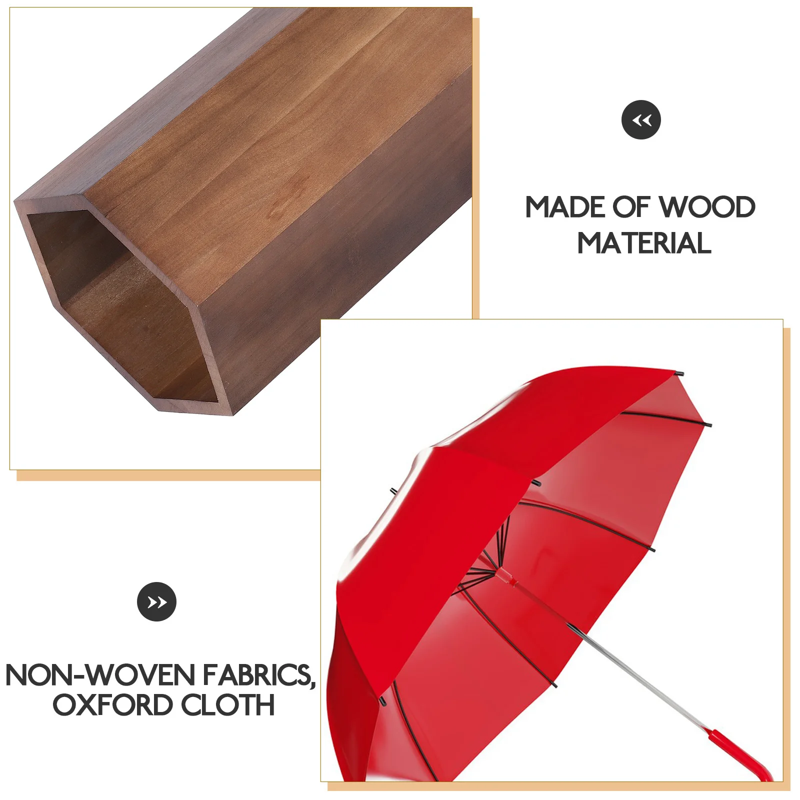 Wood Umbrella Rack Decorative Stand for Entryway Hall Home Office Space Saving Umbrella Holder Organizer Storage Bucket
Wood Umbrella Rack Decorative Stand for Entryway Hall Home Office Space Saving Umbrella Holder Organizer Storage Bucket