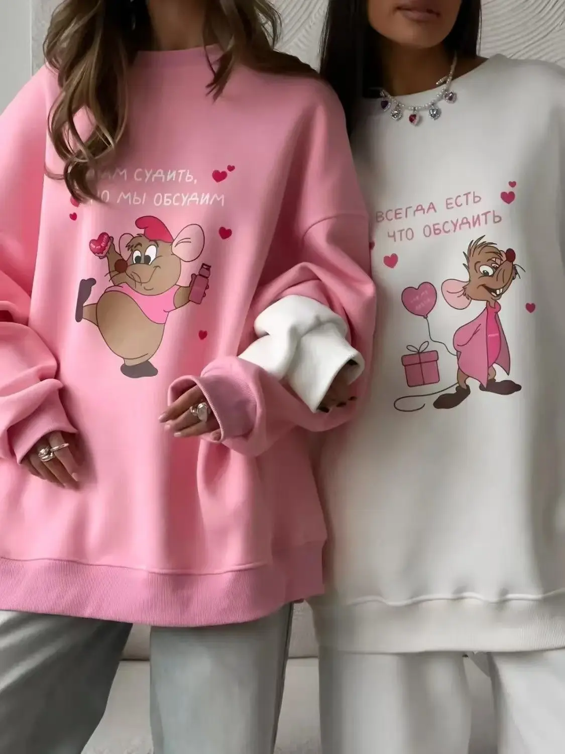 100% Pure Cotton Autumn And Winter Women's New Cute Round Neck Hooded Loose Casual Versatile Slim Fit Hoodie
100% Pure Cotton Autumn And Winter Women's New Cute Round Neck Hooded Loose Casual Versatile Slim Fit Hoodie