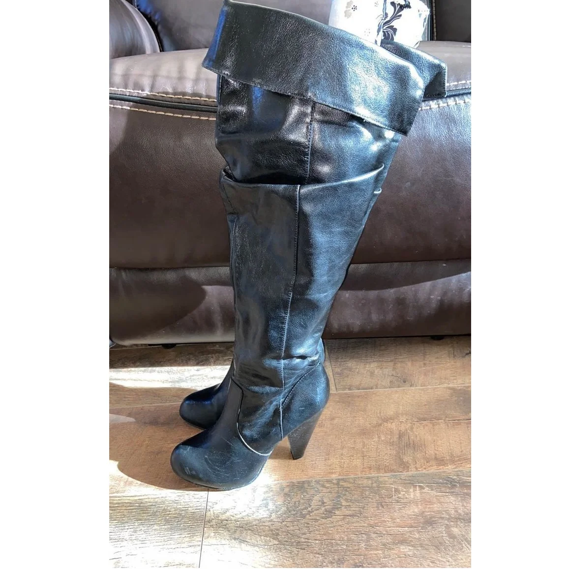 Black Over Knee High Matte Leather Boots Chunky Heel Round Toe Fashion Cool 2025 Winter Big Size Woman Shoes Zapatillas Mujer
Black Over Knee High Matte Leather Boots Chunky Heel Round Toe Fashion Cool 2025 Winter Big Size Woman Shoes Zapatillas Mujer
