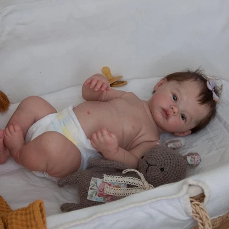18inch Full Body Vinyl Reborn Baby Doll Meadow Newborn Baby Size Real Picture Handmade Hand-root Hair Visible Veins Drop Shippig
18inch Full Body Vinyl Reborn Baby Doll Meadow Newborn Baby Size Real Picture Handmade Hand-root Hair Visible Veins Drop Shippig