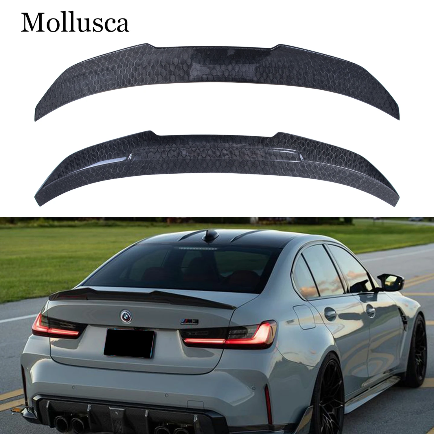 For BMW 3 Series G20 G28&M3 G80 PSM Style Honeycomb Carbon fiber Rear Spoiler Trunk wing 2018-2025 
For BMW 3 Series G20 G28&M3 G80 PSM Style Honeycomb Carbon fiber Rear Spoiler Trunk wing 2018-2025