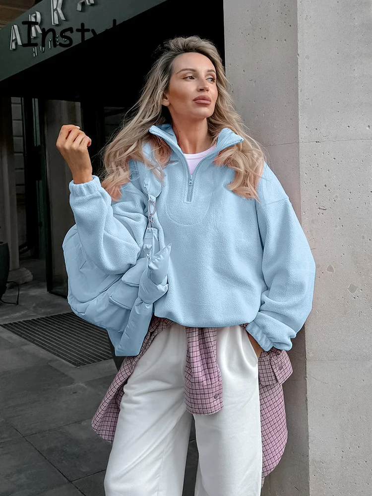 Женские осенние флисовые толстовки с длинными рукавами, элегантный свободный свитшот на молнии, пуловер Y2K, винтажные плюшевые топы в стиле Харадзюку, High Street
Женские осенние флисовые толстовки с длинными рукавами, элегантный свободный свитшот на молнии, пуловер Y2K, винтажные плюшевые топы в стиле Харадзюку, High Street