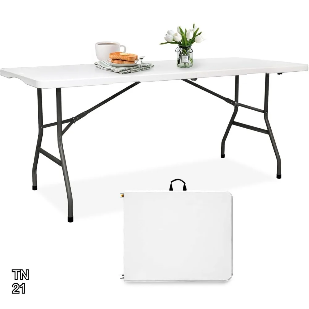 6FT Foldable Plastic Table HDPE Portable Banquet Desk for Parties Picnic Camping Weddings Catering Garden Dining White
6FT Foldable Plastic Table HDPE Portable Banquet Desk for Parties Picnic Camping Weddings Catering Garden Dining White