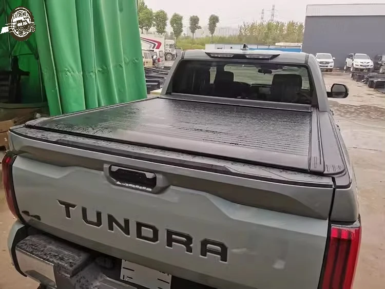 Car Parts Electric Roller Lid up Aluminium Alloy PickUp Truck Tonneau Bed Cover for Toyota Tundra SR5 Tundra TRD 2021-2024
Car Parts Electric Roller Lid up Aluminium Alloy PickUp Truck Tonneau Bed Cover for Toyota Tundra SR5 Tundra TRD 2021-2024