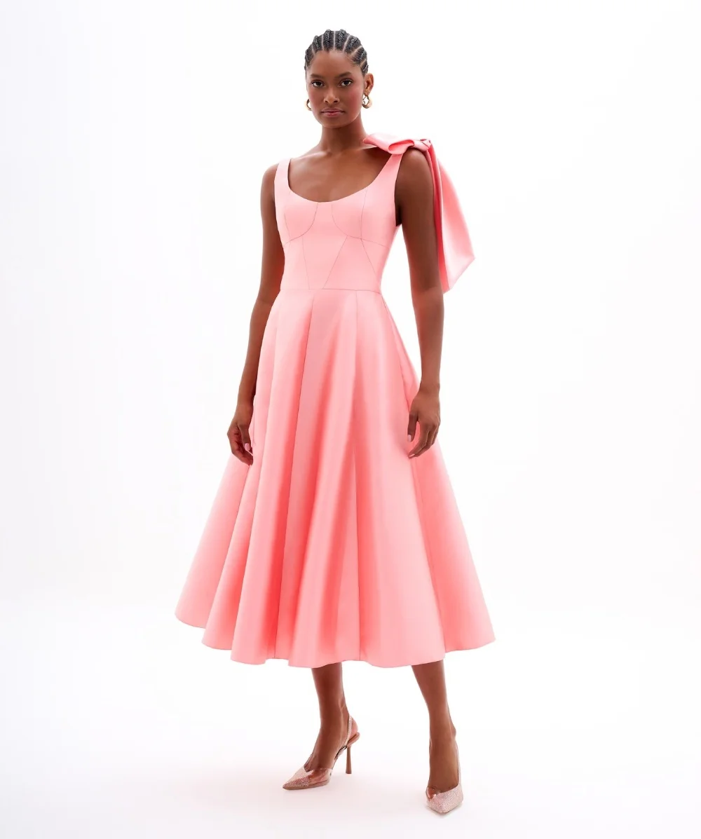 Customized High Quality Pleat Bow A-line Scalloped Midi Dresses Evening Dresses Exquisite Retro Sizes Available Classic Intricat
Customized High Quality Pleat Bow A-line Scalloped Midi Dresses Evening Dresses Exquisite Retro Sizes Available Classic Intricat