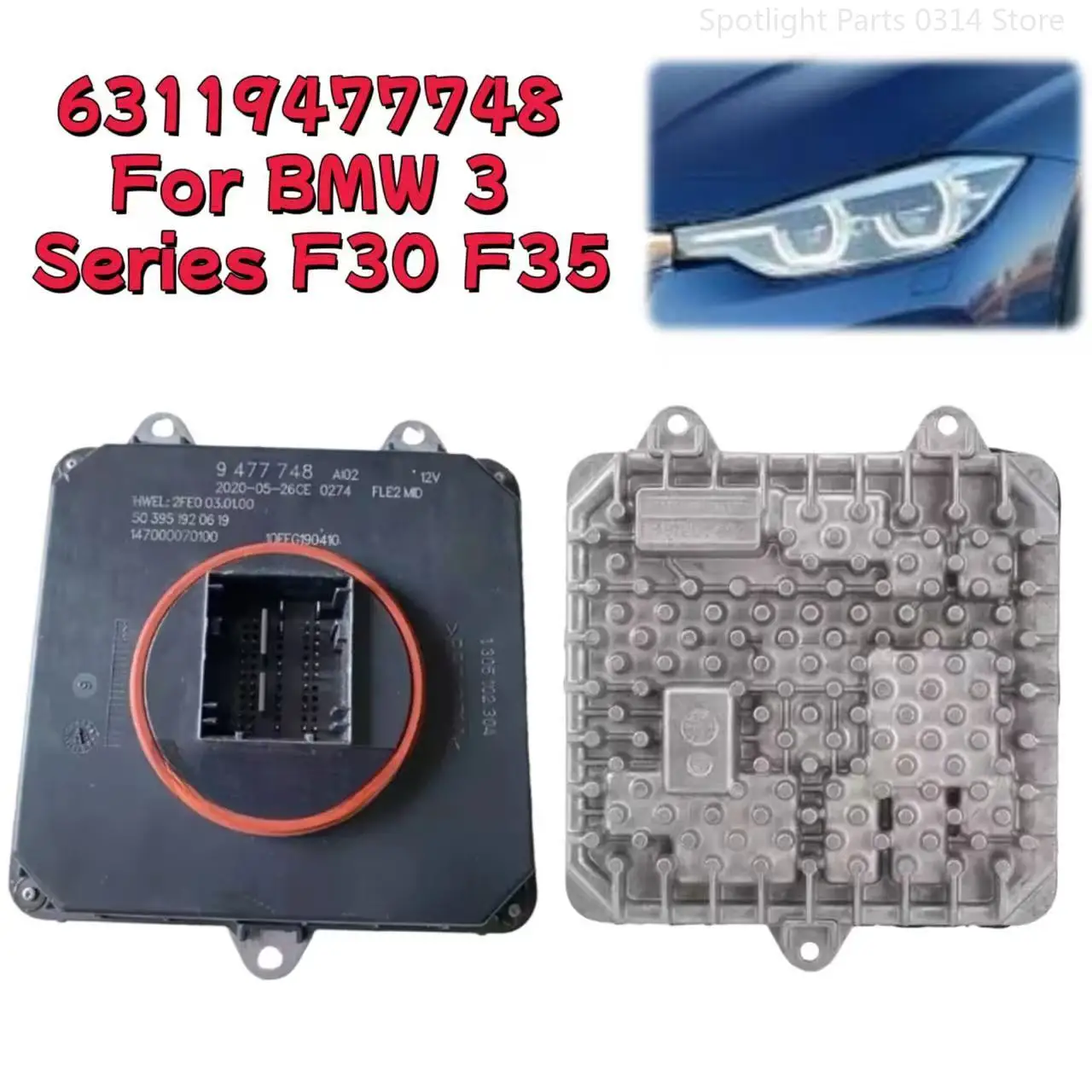 63119477748 For BMW 3 Series F30 F35 F34 X1 X2 1 2 Series Headlight Control Unit Module DRL Ballast Module Car Accessories
63119477748 For BMW 3 Series F30 F35 F34 X1 X2 1 2 Series Headlight Control Unit Module DRL Ballast Module Car Accessories