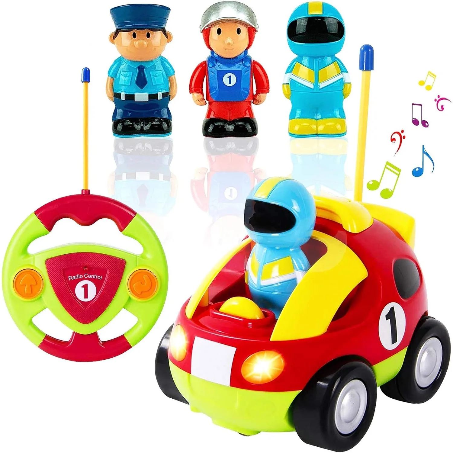 Cartoon RC Remote Control Cars for Toddlers Radio Control Toy with Driver Doll for Baby RC Race Car Toys Gifts for Boys & Girls
Cartoon RC Remote Control Cars for Toddlers Radio Control Toy with Driver Doll for Baby RC Race Car Toys Gifts for Boys & Girls