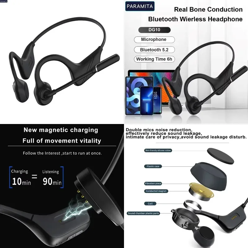Open-ear ENC Mic Noise Reduction Waterproof BT5.3 Conduction Headphones For Conferences Competitions
Open-ear ENC Mic Noise Reduction Waterproof BT5.3 Conduction Headphones For Conferences Competitions
