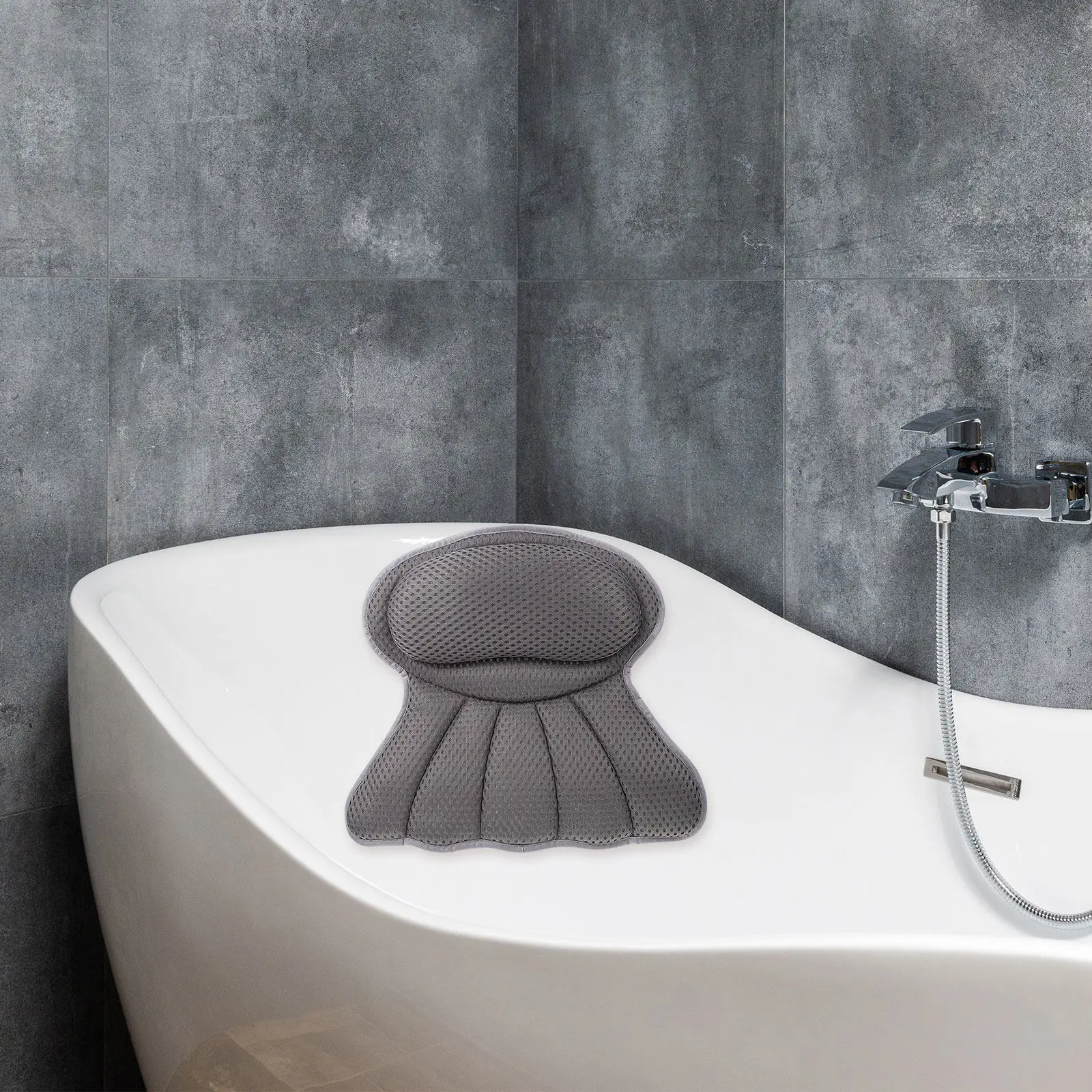 1Pcs Bathtub Pillow Fish Tail Design Foldable Spa Bath Neck Support Bathroom Supplies Non-Slip Headrest Grey 4D Mesh Cloth Tub
1Pcs Bathtub Pillow Fish Tail Design Foldable Spa Bath Neck Support Bathroom Supplies Non-Slip Headrest Grey 4D Mesh Cloth Tub