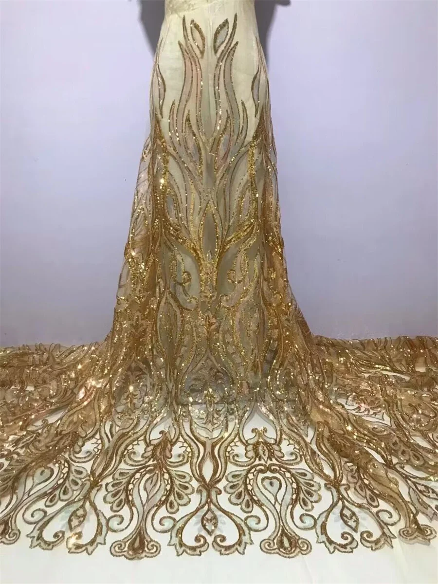 Африканская золотая Кружевная Ткань 5 ярдов с блестками, французский сетчатый материал, нигерийская Тюлевая сетчатая ткань, африканская ткань для шитья GN2
Африканская золотая Кружевная Ткань 5 ярдов с блестками, французский сетчатый материал, нигерийская Тюлевая сетчатая ткань, африканская ткань для шитья GN2