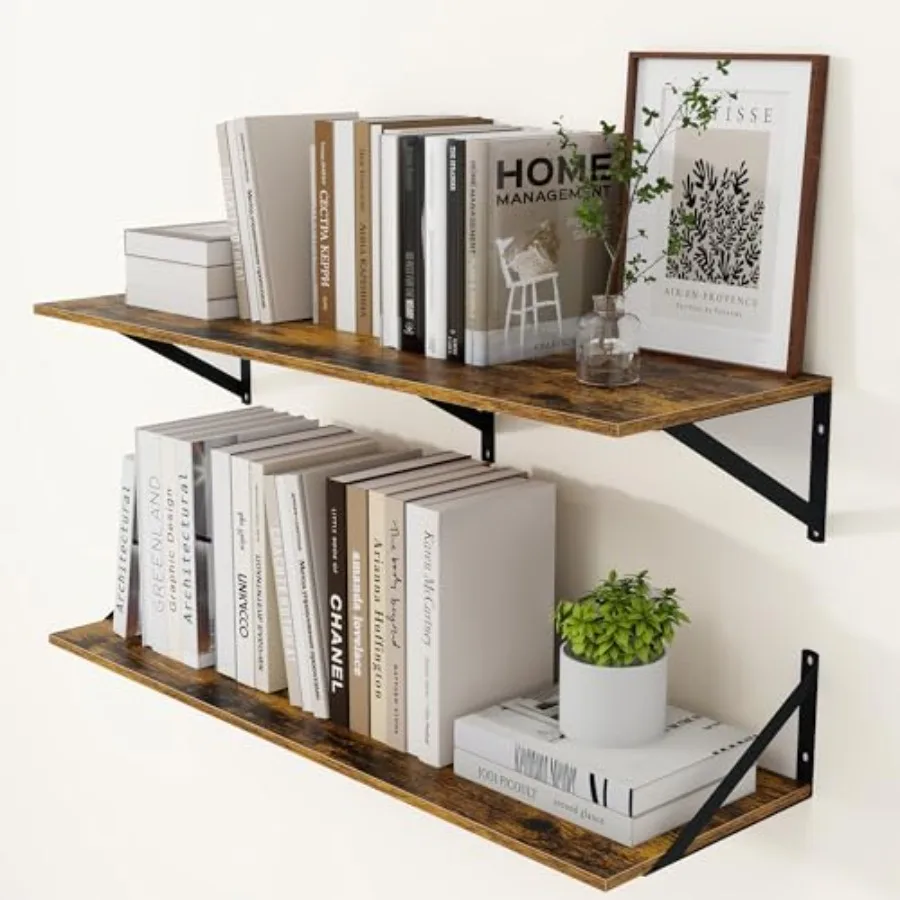 Deep Floating Shelves for Wall, 6W x 1D Wood Wall Shelves Set of, Wide Floating Bookshelf for Living Room, Kitchen, Office, Bed
Deep Floating Shelves for Wall, 6W x 1D Wood Wall Shelves Set of, Wide Floating Bookshelf for Living Room, Kitchen, Office, Bed