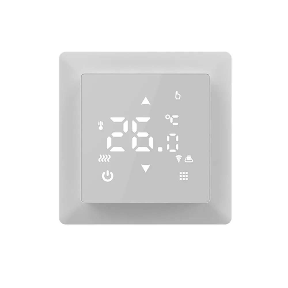 In-stock Electric Heating WiFi Smart Thermostat App Control 7days Programmable Thermostat Work With Tuya
In-stock Electric Heating WiFi Smart Thermostat App Control 7days Programmable Thermostat Work With Tuya