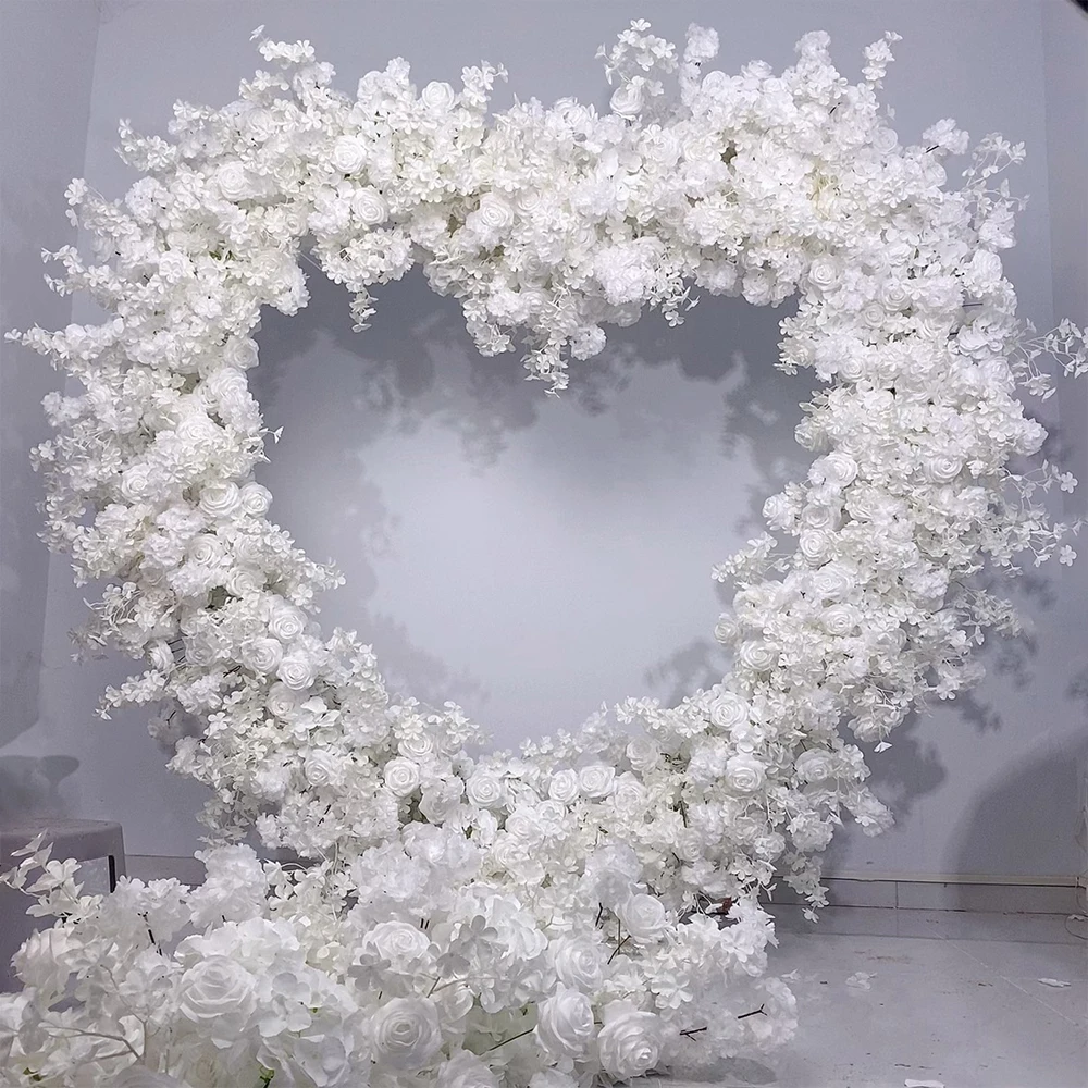 Искусственная цветочная арка в форме сердца из белых роз 5D класса люкс, романтический декор для свадеб, вечеринок, оформления витрин
Искусственная цветочная арка в форме сердца из белых роз 5D класса люкс, романтический декор для свадеб, вечеринок, оформления витрин