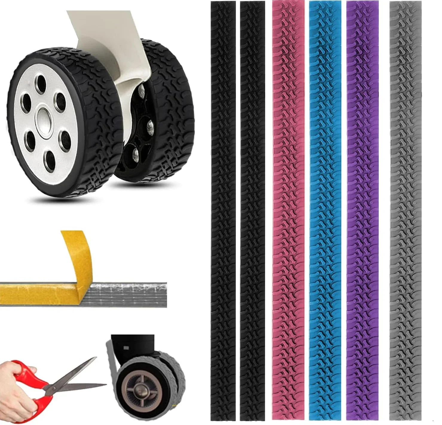4PCS Luggage Wheels Covers Luggage Wheel Silent Protector Covers Silicone Suitcases Wheel Protector Covers for Luggage Wheel
4PCS Luggage Wheels Covers Luggage Wheel Silent Protector Covers Silicone Suitcases Wheel Protector Covers for Luggage Wheel