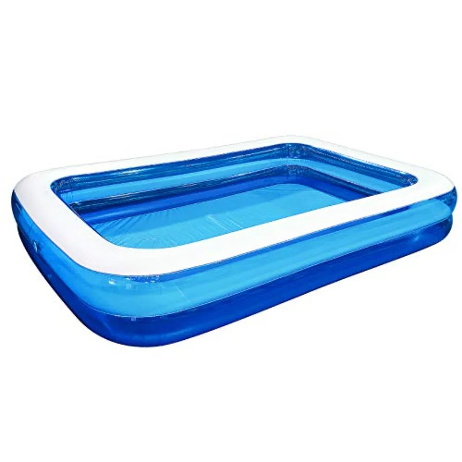 Inflatable Kiddie Swimming PoolOutdoor Blow Up Rectangular Pool for and Toddler 120"x72"x20"
Inflatable Kiddie Swimming PoolOutdoor Blow Up Rectangular Pool for and Toddler 120"x72"x20"