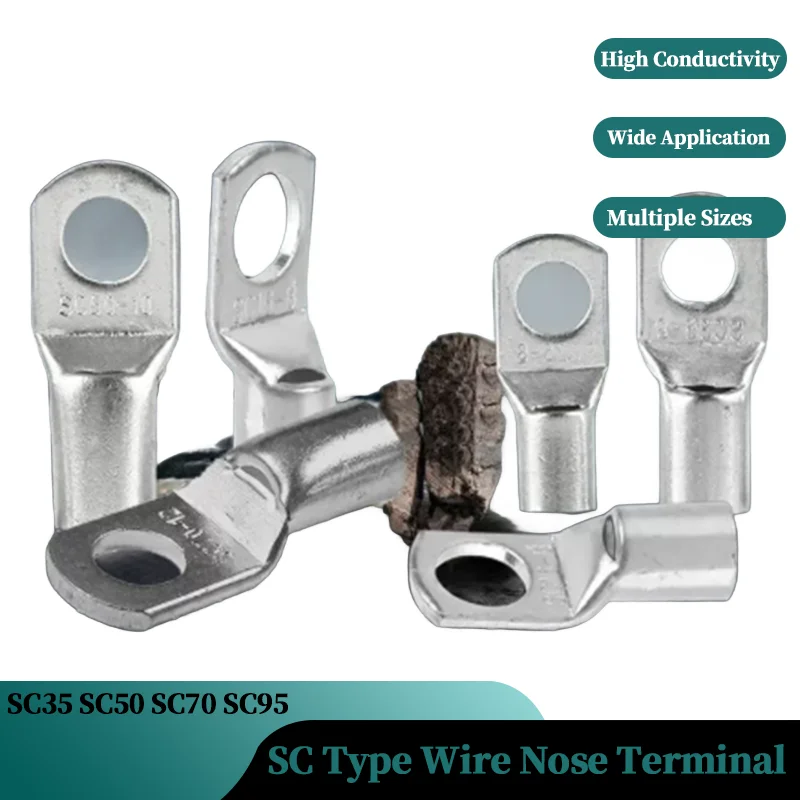 2/5/8P SC Type Wire Nose Terminal Bare Copper Battery Block Lugs Hole Crimp DTGA Cable Crimp Wire Connector SC35 SC50 SC70 SC95
2/5/8P SC Type Wire Nose Terminal Bare Copper Battery Block Lugs Hole Crimp DTGA Cable Crimp Wire Connector SC35 SC50 SC70 SC95