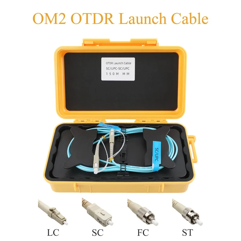OTDR Launch Cable Test Tool OM2 Fiber Optic Cable Test Box OTDR Dead Zone Blind Zone Eliminator Multimode UPC 850nm
OTDR Launch Cable Test Tool OM2 Fiber Optic Cable Test Box OTDR Dead Zone Blind Zone Eliminator Multimode UPC 850nm