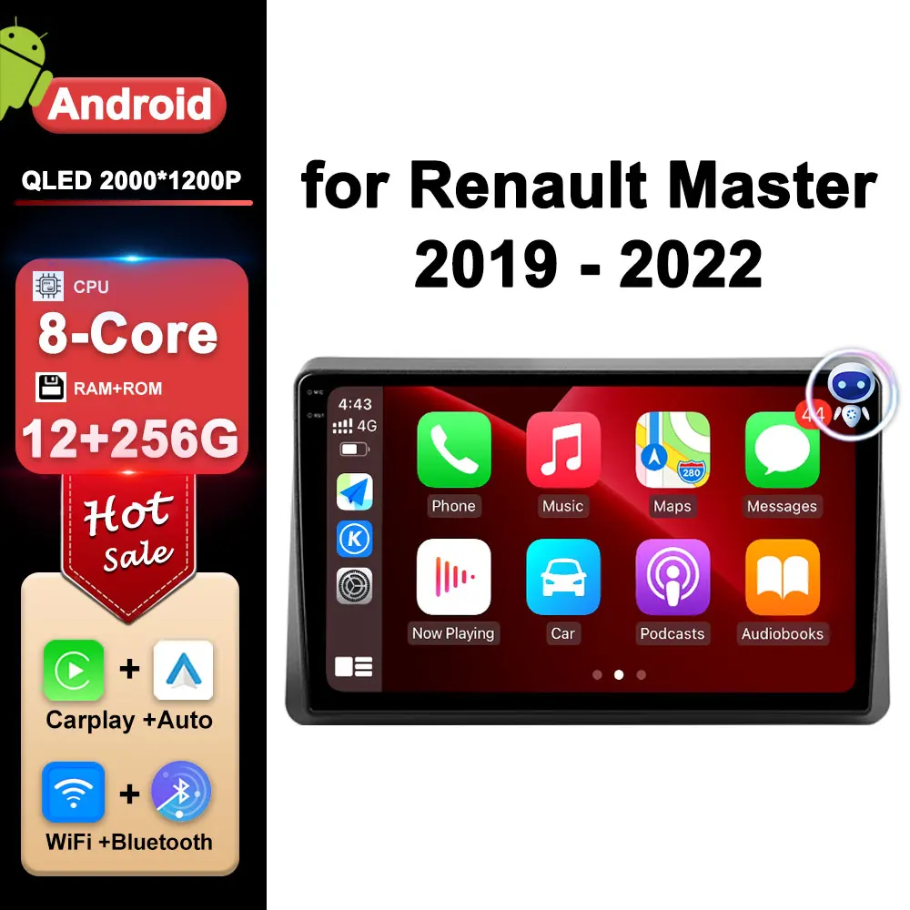 10.1 '' for Renault Master 2019 - 2022 WiFi Android System Split Screen Car Video Multimedia Player Navigation GPS BT Auto Tools
10.1 '' for Renault Master 2019 - 2022 WiFi Android System Split Screen Car Video Multimedia Player Navigation GPS BT Auto Tools