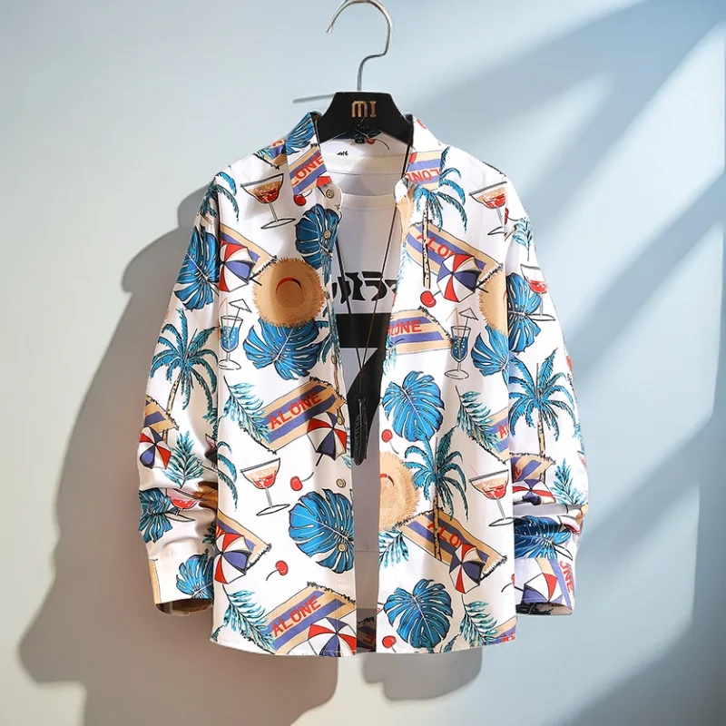 Large Size Long Sleeve Hawaiian Print Shirts for Men Spring Autumn Oversize Mens Floral Shirt Streetwear Fashion Male Clothing
Large Size Long Sleeve Hawaiian Print Shirts for Men Spring Autumn Oversize Mens Floral Shirt Streetwear Fashion Male Clothing