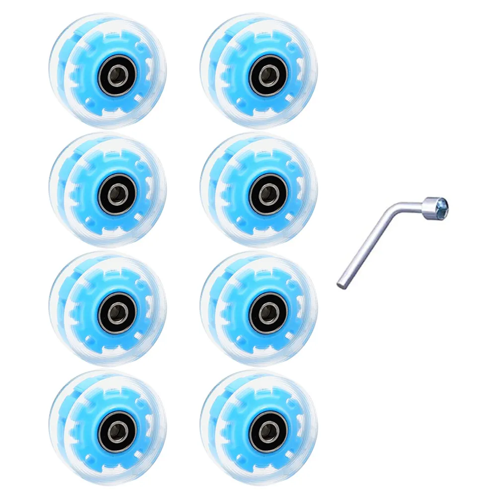 Комплект колес для роликовых коньков: высокопрочные, для улицы, двухрядные, светящиеся, яркие цвета, аксессуары для уличных роликов
Комплект колес для роликовых коньков: высокопрочные, для улицы, двухрядные, светящиеся, яркие цвета, аксессуары для уличных роликов