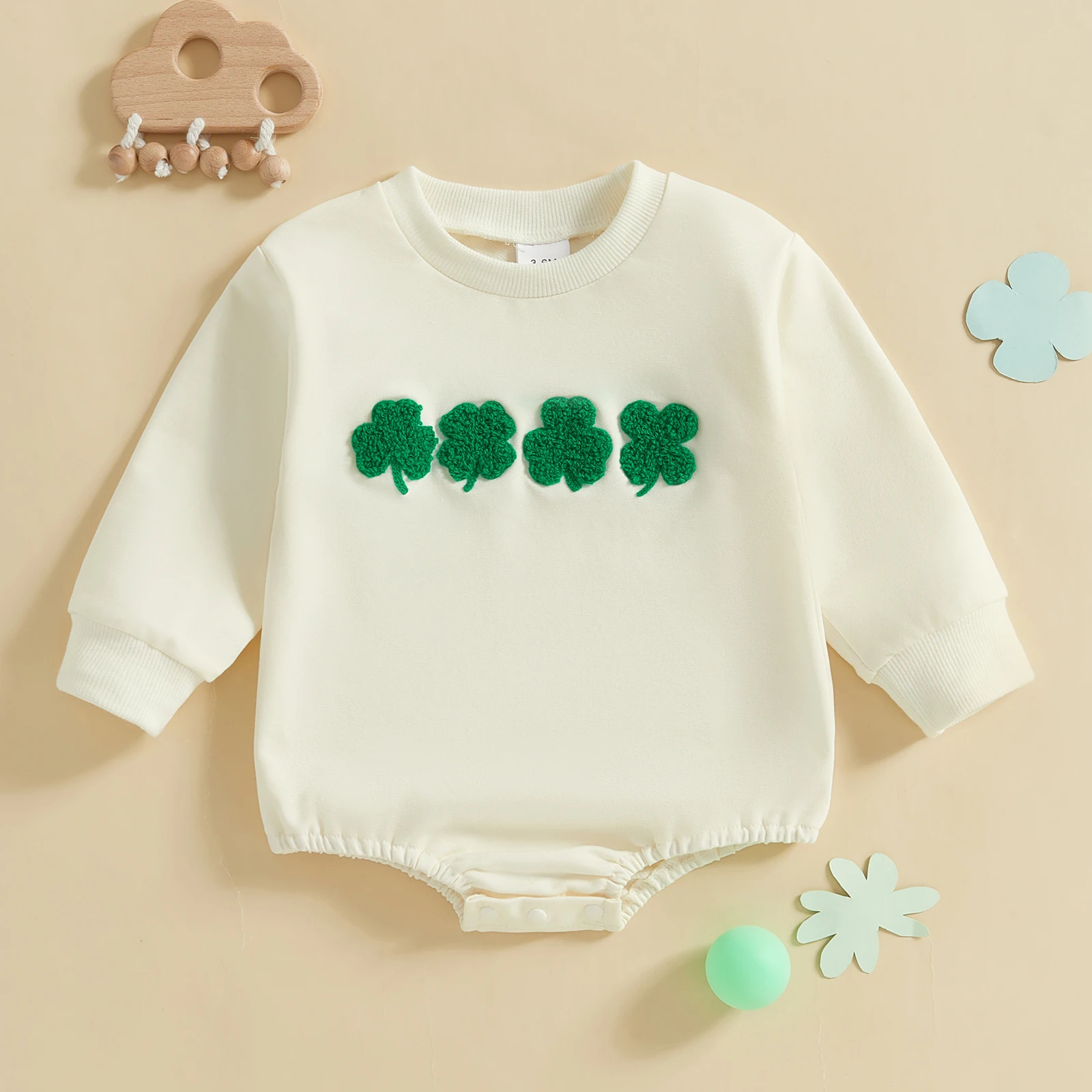 Spring Baby Sweatshirts Romper for St. Patrick's Day Long Sleeve Letter Embroidered Bodysuits Infant Baby Jumpsuits Costume
Spring Baby Sweatshirts Romper for St. Patrick's Day Long Sleeve Letter Embroidered Bodysuits Infant Baby Jumpsuits Costume