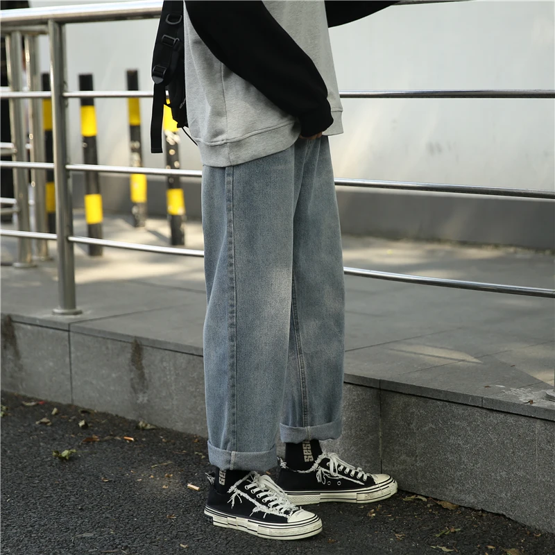 2023 Streetwear Men's Wide Leg Jeans New Autumn Korean Style Fashion Straight Baggy Denim Pants Student Teen Trousers Y60
2023 Streetwear Men's Wide Leg Jeans New Autumn Korean Style Fashion Straight Baggy Denim Pants Student Teen Trousers Y60