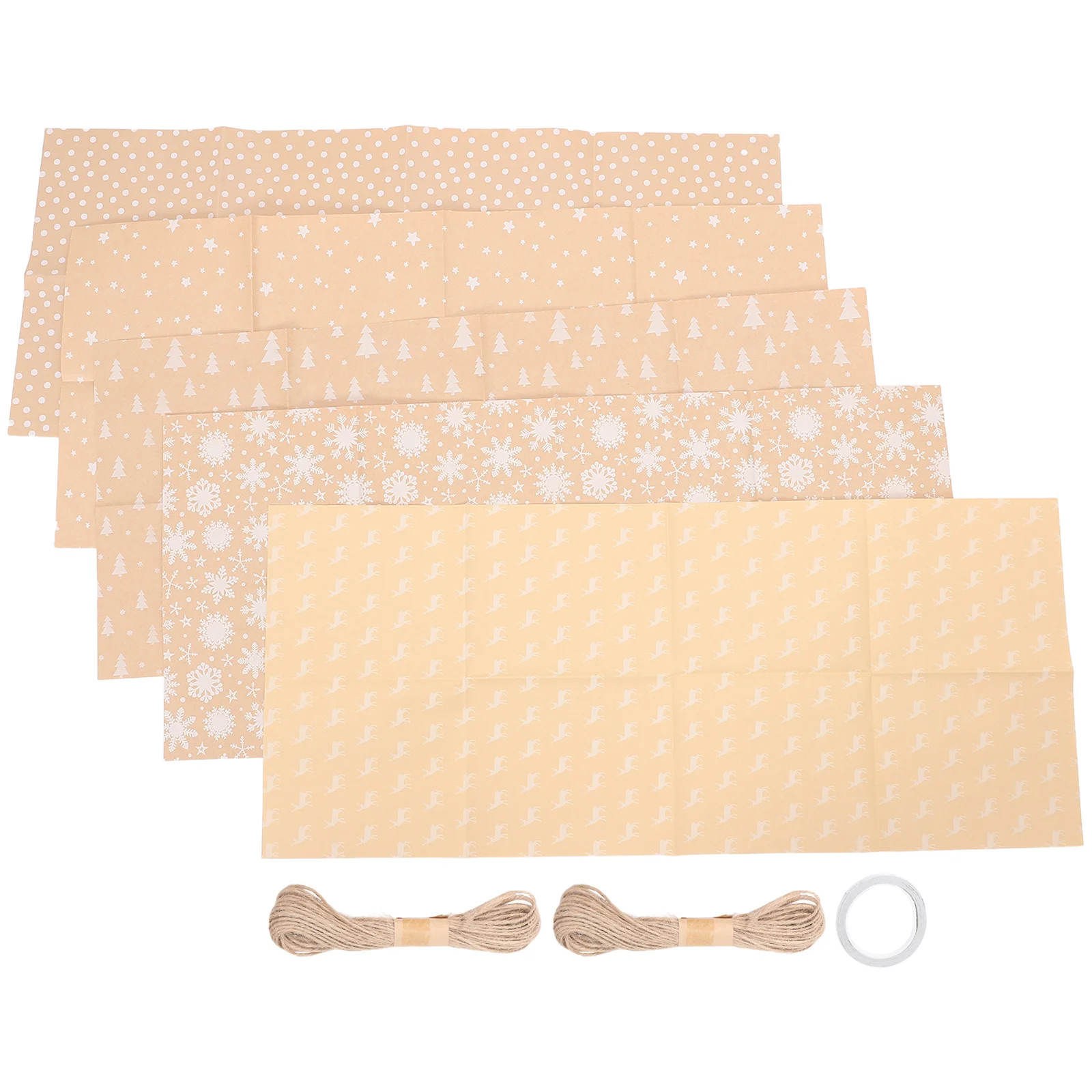 5Pcs Christmas Gift Wrap Kraft Paper Rolls Patterned Xmas Wrapping Paper Roll for Holiday Party Flower Bouquet Packing
5Pcs Christmas Gift Wrap Kraft Paper Rolls Patterned Xmas Wrapping Paper Roll for Holiday Party Flower Bouquet Packing