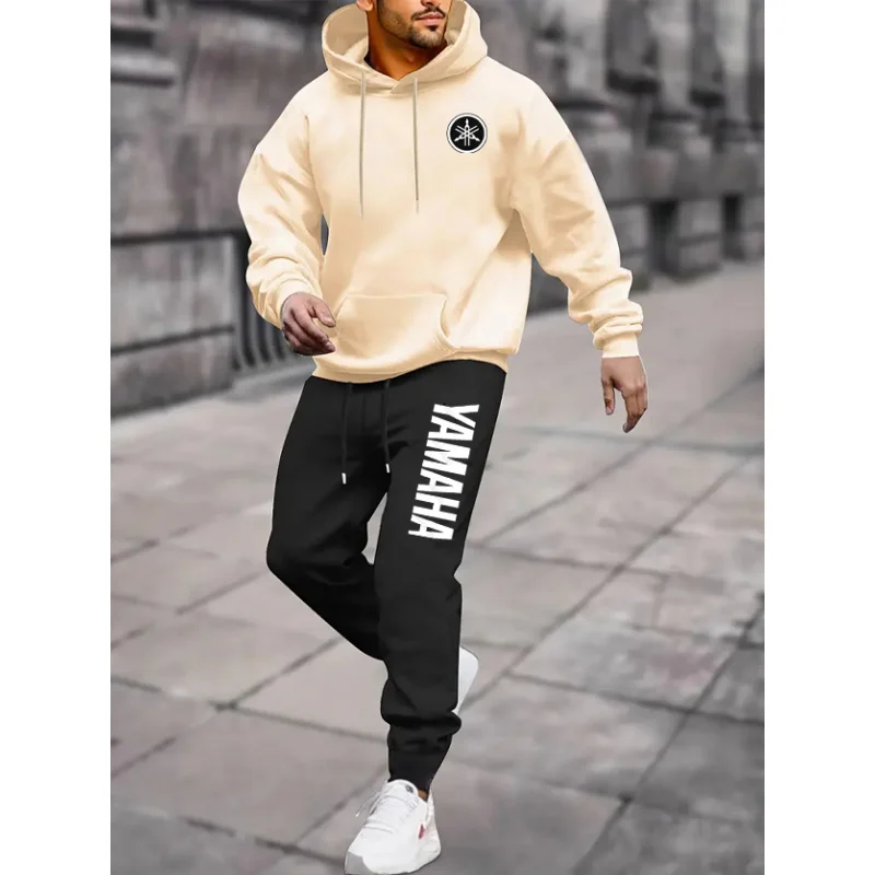 Yamaha Men's rHoodie and Pants Set, Comfortable Elastic Fabric, Autumn/Winter Casual Streetwear, Grey Sports
Yamaha Men's rHoodie and Pants Set, Comfortable Elastic Fabric, Autumn/Winter Casual Streetwear, Grey Sports