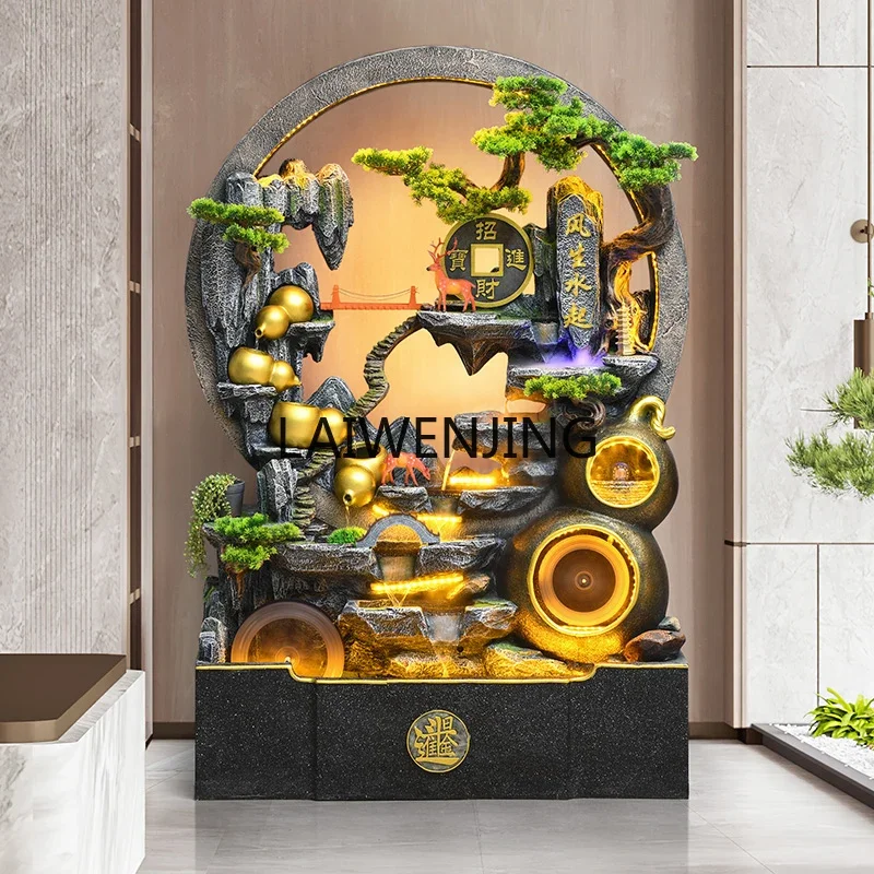 HLZ water curtain wall rockery fountain circulating water generates wealth for landscaping
HLZ water curtain wall rockery fountain circulating water generates wealth for landscaping