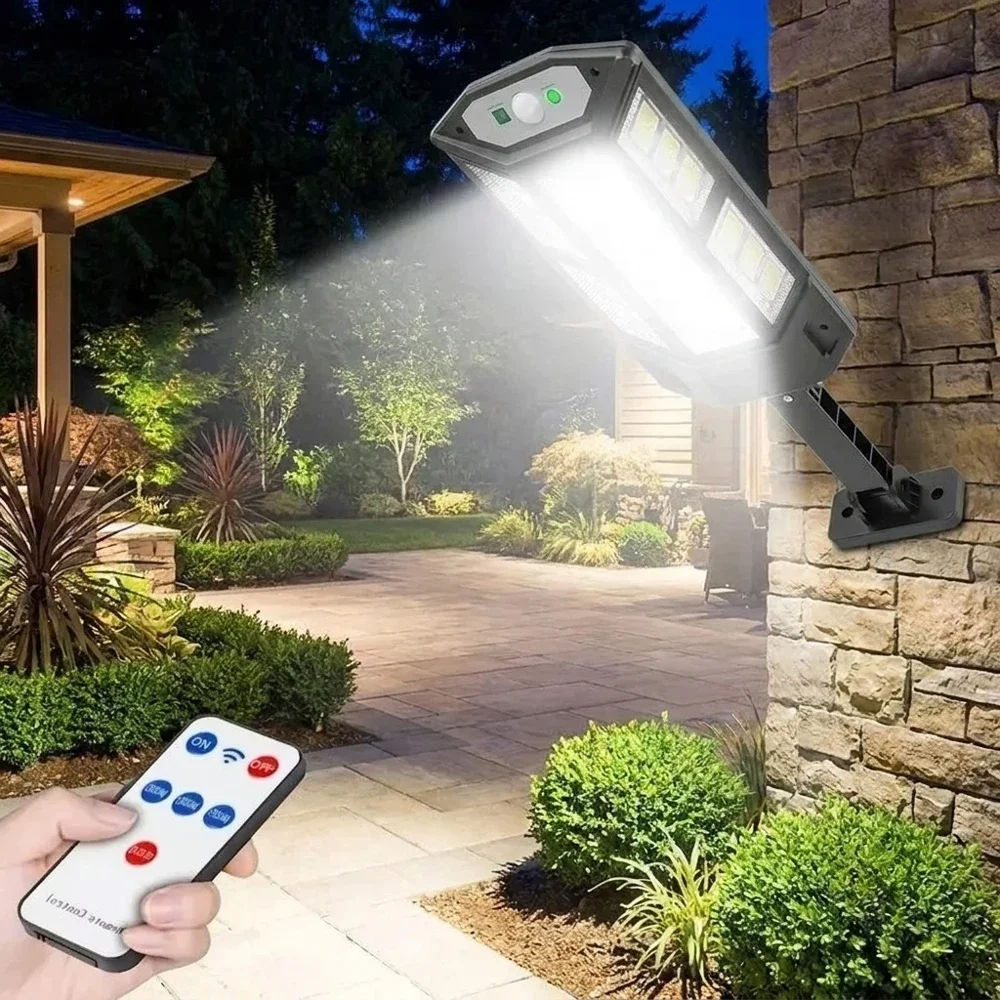 15000LM Solar Outdoor Light 500㎡ Irradiation Motion Sensor IP65 Waterproof Remote Control Garden Street Wall External Solar Lamp
15000LM Solar Outdoor Light 500㎡ Irradiation Motion Sensor IP65 Waterproof Remote Control Garden Street Wall External Solar Lamp