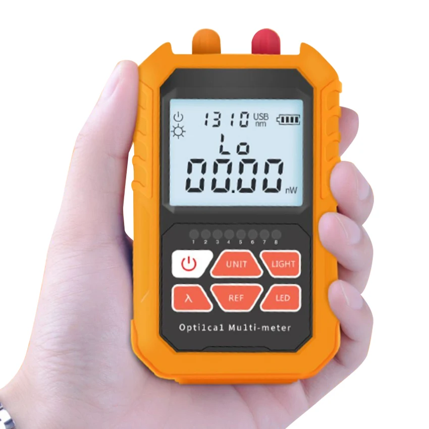 6 in 1 Mini Handheld Optical Power Meter (OPM FC/SC/ST) for Communication Cables Fiber Optic Equipment
6 in 1 Mini Handheld Optical Power Meter (OPM FC/SC/ST) for Communication Cables Fiber Optic Equipment