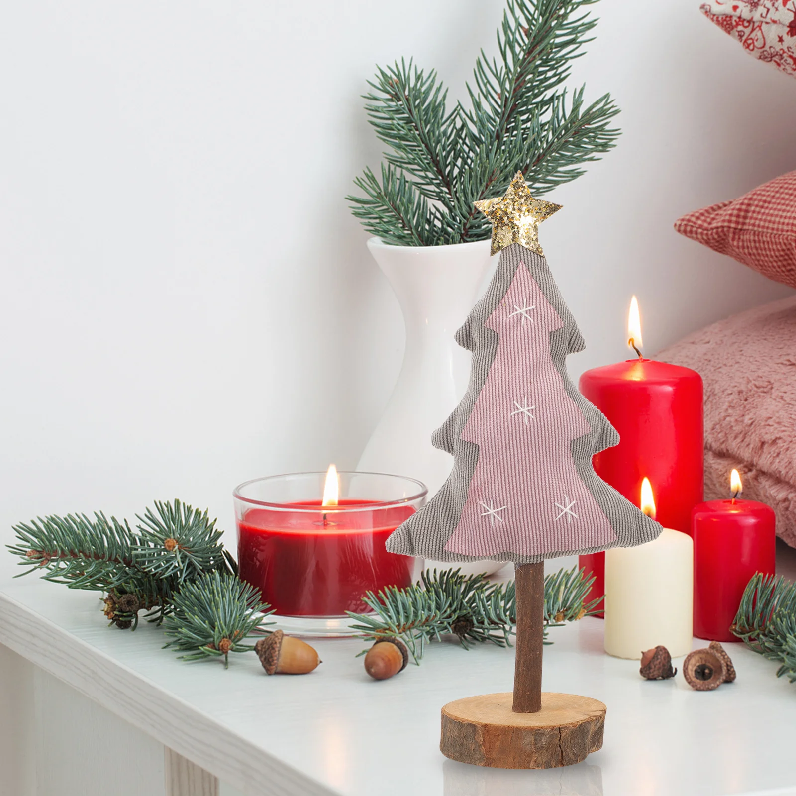 Christmas Decoration Cloth Tree With Wooden Base Tabletop Decor For Home Office Restaurant Desktop Xmas Landscape Tree
Christmas Decoration Cloth Tree With Wooden Base Tabletop Decor For Home Office Restaurant Desktop Xmas Landscape Tree