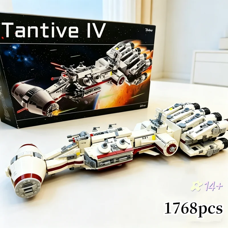 1768pcs 75244 Star Battle UCS Tantive IV Rebel Imperial Armada Galactic Empire Jedi Sith Saga Building Block Toy Birthday Gifts
1768pcs 75244 Star Battle UCS Tantive IV Rebel Imperial Armada Galactic Empire Jedi Sith Saga Building Block Toy Birthday Gifts