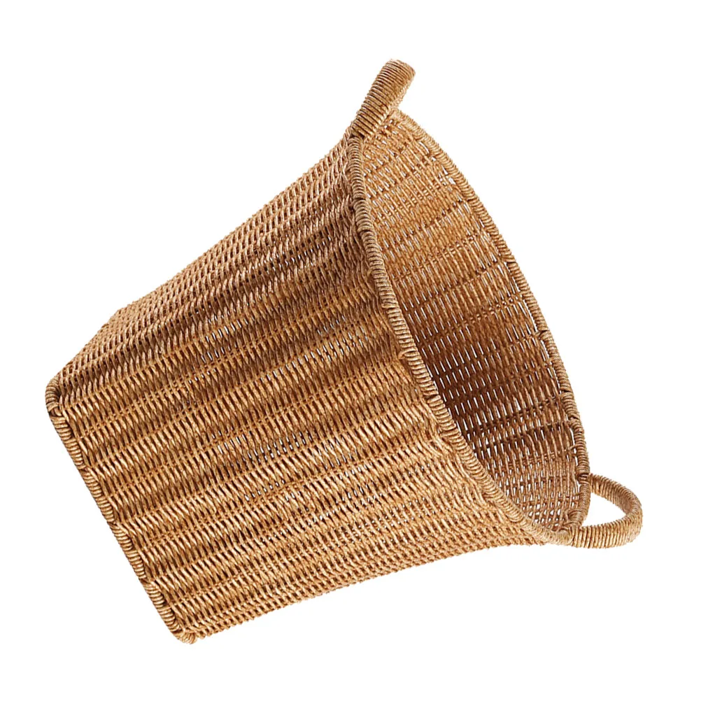 Simulation Rattan Flower Basket Decorative Storage Basket Handled Organizer for Kitchen Desk Living Room Natural Style Organizer
Simulation Rattan Flower Basket Decorative Storage Basket Handled Organizer for Kitchen Desk Living Room Natural Style Organizer